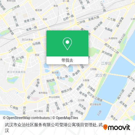 武汉市众治社区服务有限公司莹湖公寓项目管理处地图