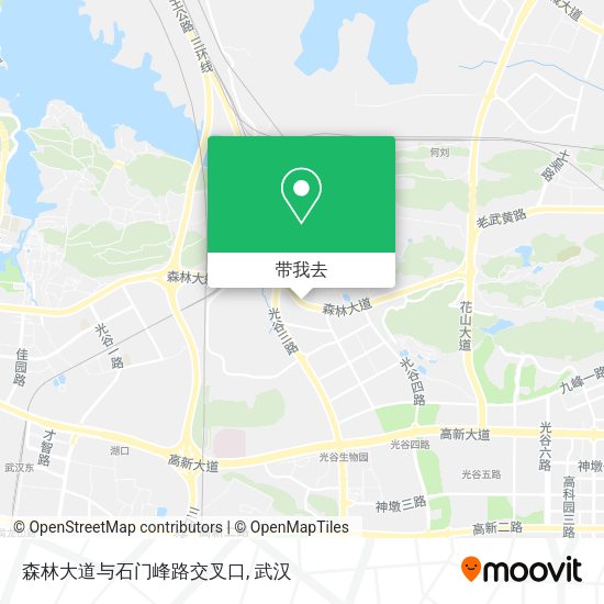 森林大道与石门峰路交叉口地图