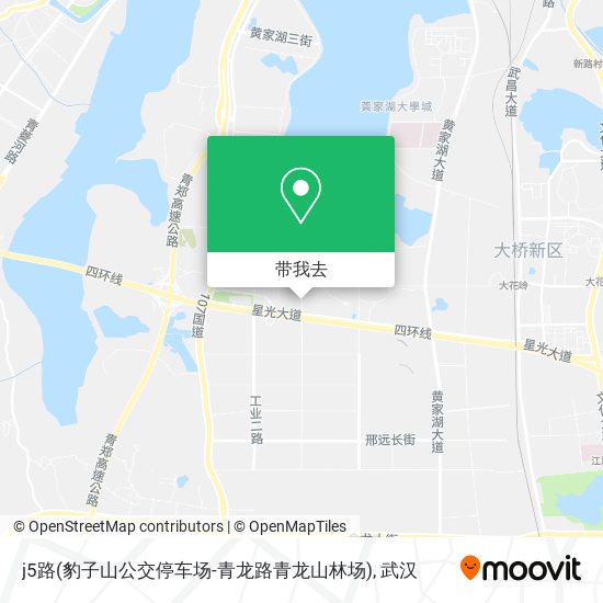 j5路(豹子山公交停车场-青龙路青龙山林场)地图