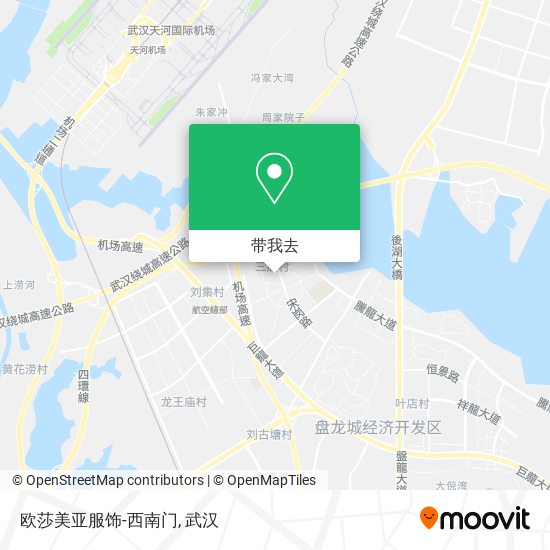 欧莎美亚服饰-西南门地图