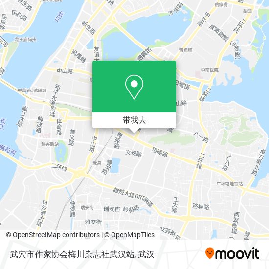 武穴市作家协会梅川杂志社武汉站地图