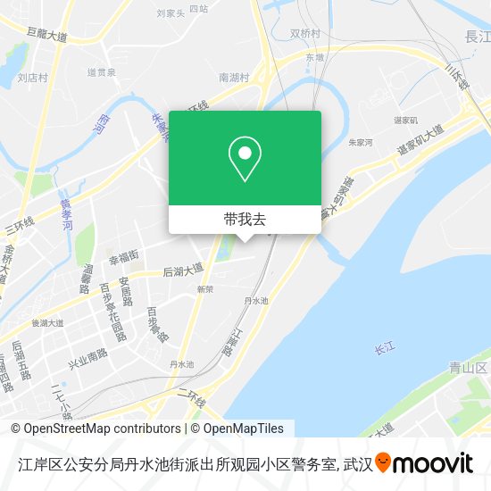 江岸区公安分局丹水池街派出所观园小区警务室地图