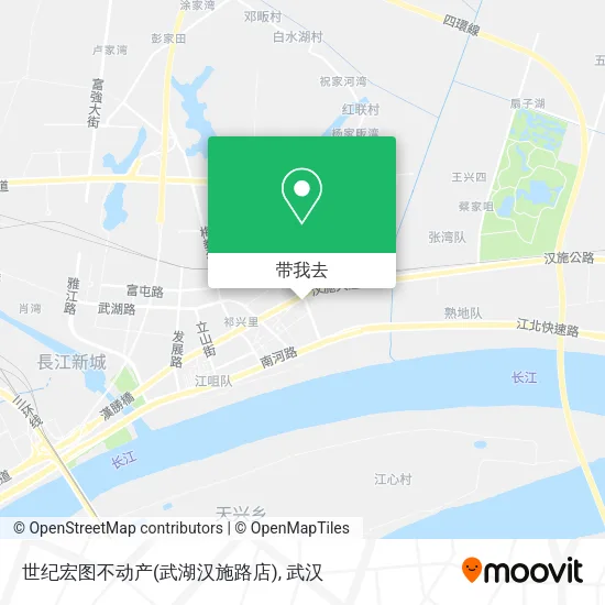 世纪宏图不动产(武湖汉施路店)地图