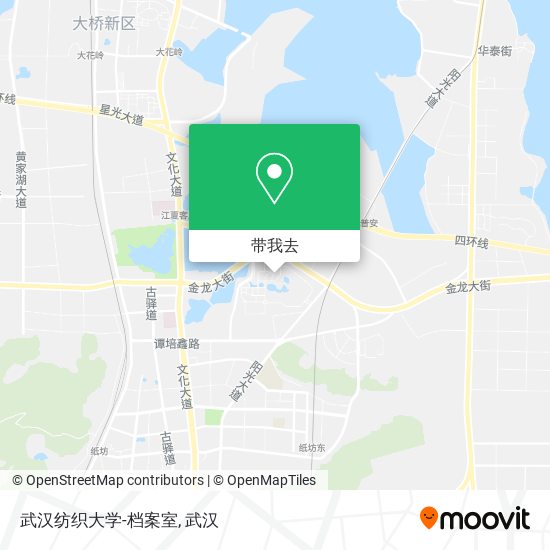 武汉纺织大学-档案室地图