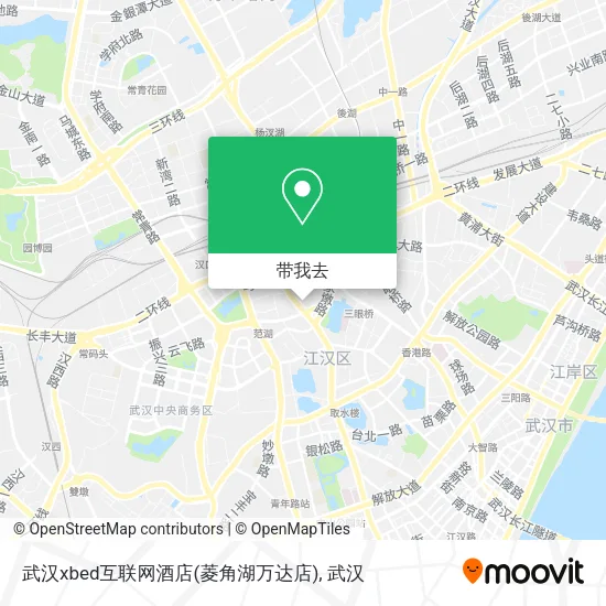 武汉xbed互联网酒店(菱角湖万达店)地图