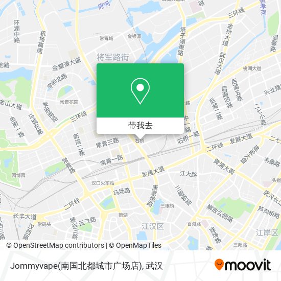 Jommyvape(南国北都城市广场店)地图
