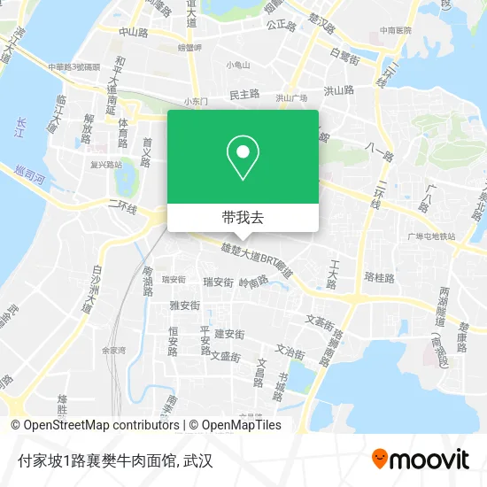 付家坡1路襄樊牛肉面馆地图