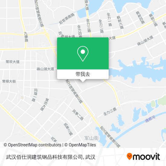 武汉佰仕润建筑钢品科技有限公司地图