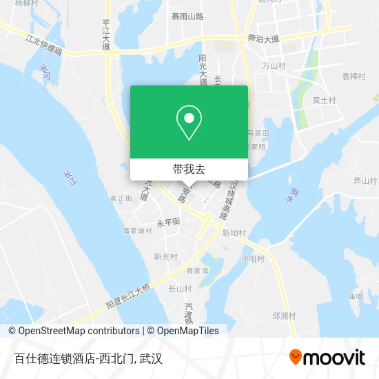 百仕德连锁酒店-西北门地图