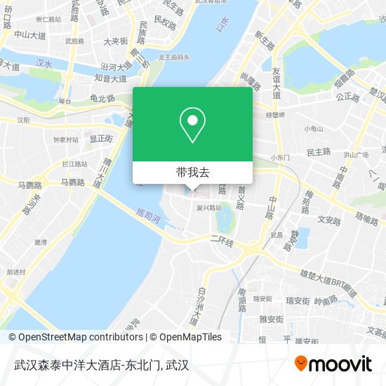 武汉森泰中洋大酒店-东北门地图