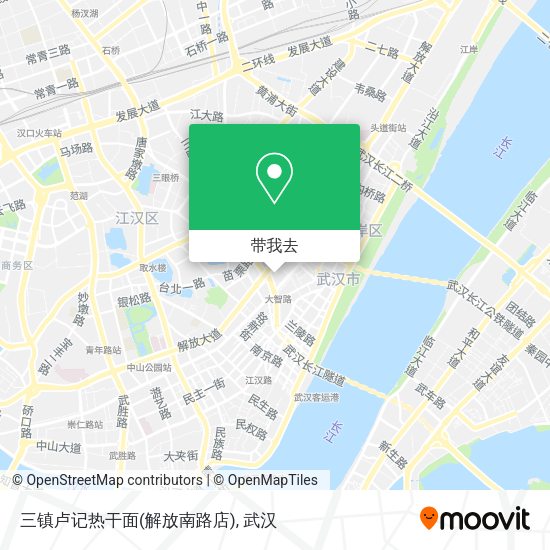 三镇卢记热干面(解放南路店)地图