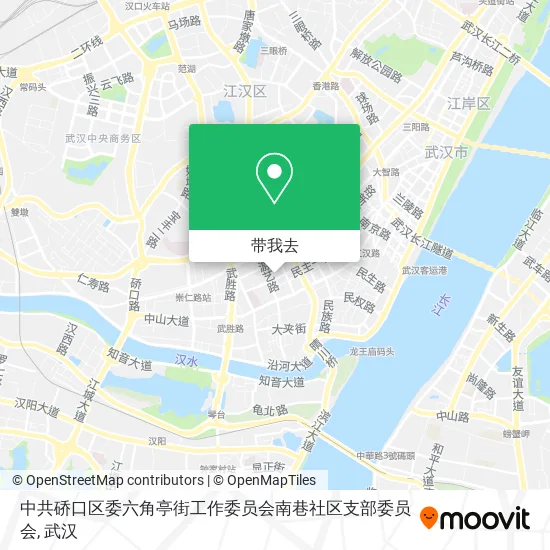 中共硚口区委六角亭街工作委员会南巷社区支部委员会地图