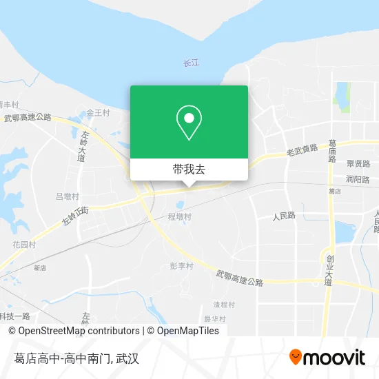 葛店高中-高中南门地图