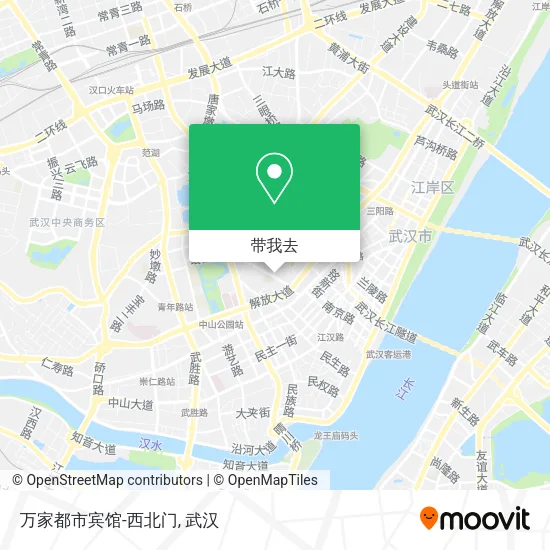 万家都市宾馆-西北门地图