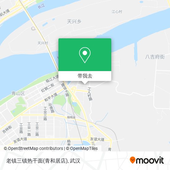 老镇三镇热干面(青和居店)地图