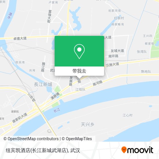 纽宾凯酒店(长江新城武湖店)地图