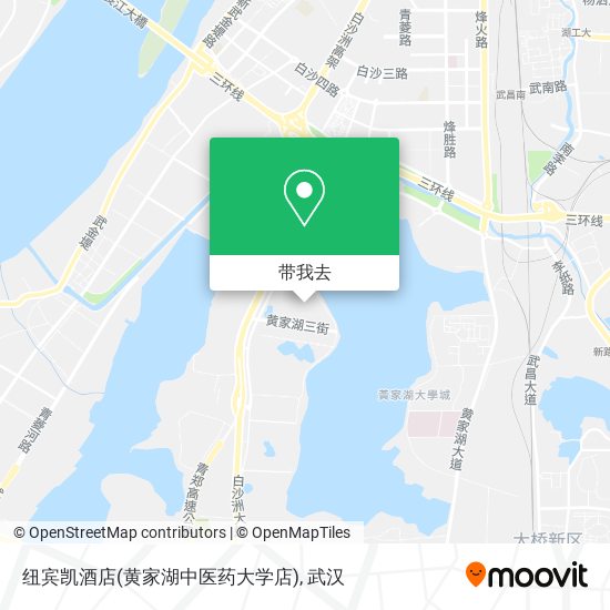 纽宾凯酒店(黄家湖中医药大学店)地图