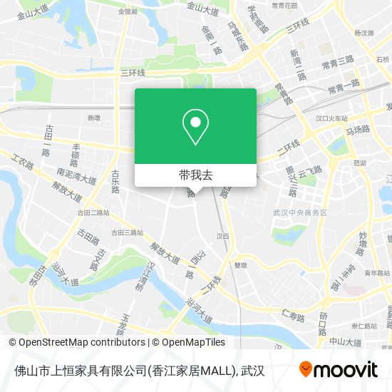 佛山市上恒家具有限公司(香江家居MALL)地图