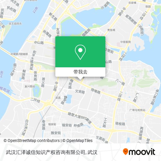 武汉汇泽诚信知识产权咨询有限公司地图