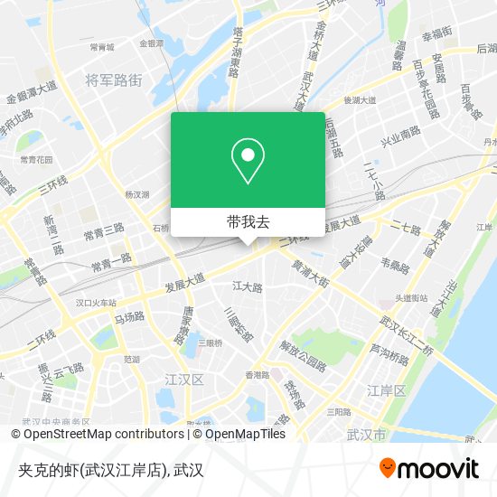 夹克的虾(武汉江岸店)地图