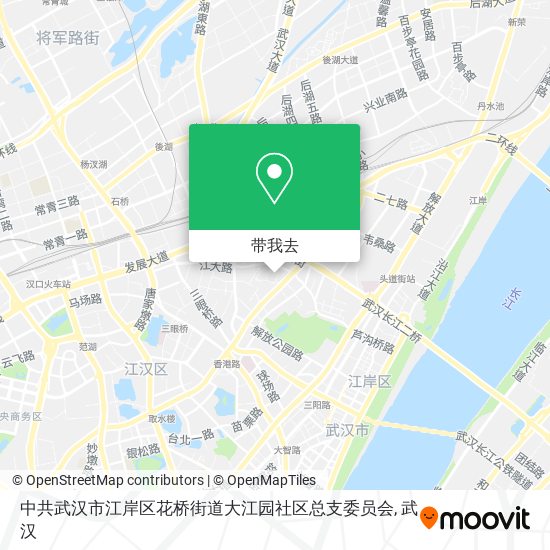 中共武汉市江岸区花桥街道大江园社区总支委员会地图