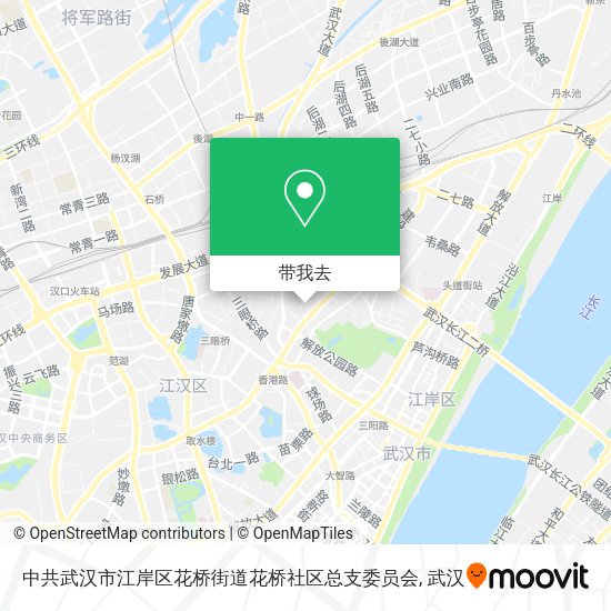 中共武汉市江岸区花桥街道花桥社区总支委员会地图