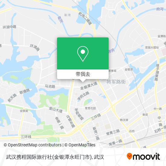 武汉携程国际旅行社(金银潭永旺门市)地图