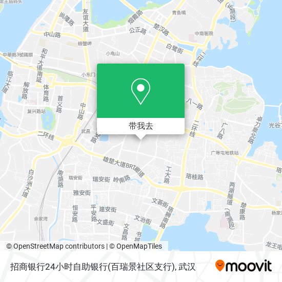 招商银行24小时自助银行(百瑞景社区支行)地图
