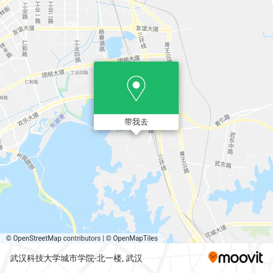 武汉科技大学城市学院-北一楼地图