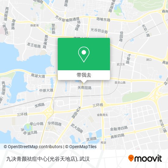 九决青颜祛痘中心(光谷天地店)地图