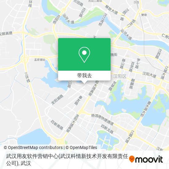 武汉用友软件营销中心(武汉科情新技术开发有限责任公司)地图