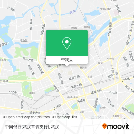 中国银行(武汉常青支行)地图