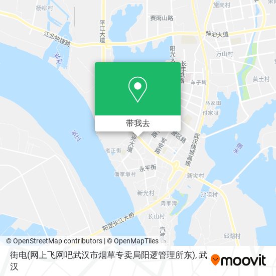 街电(网上飞网吧武汉市烟草专卖局阳逻管理所东)地图