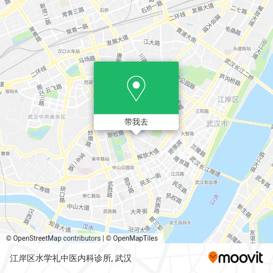 江岸区水学礼中医内科诊所地图