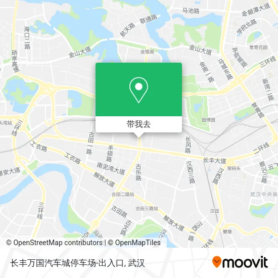 长丰万国汽车城停车场-出入口地图