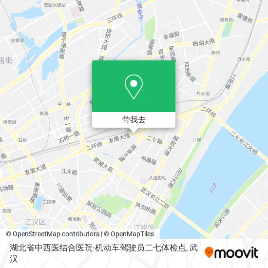 湖北省中西医结合医院-机动车驾驶员二七体检点地图
