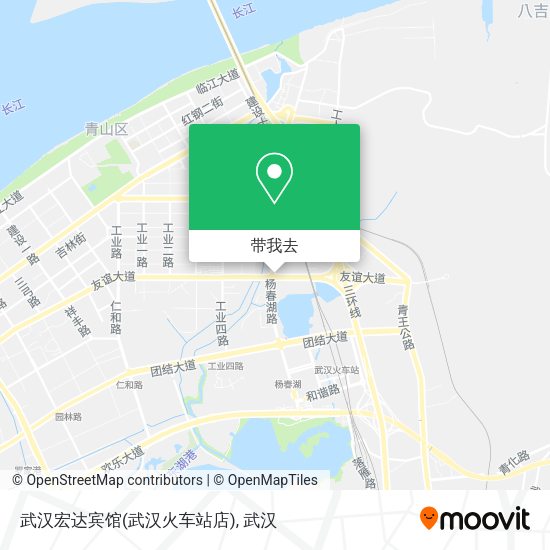 武汉宏达宾馆(武汉火车站店)地图