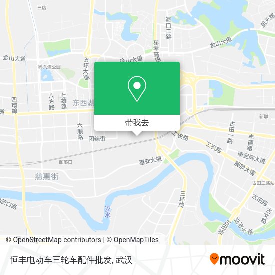 恒丰电动车三轮车配件批发地图
