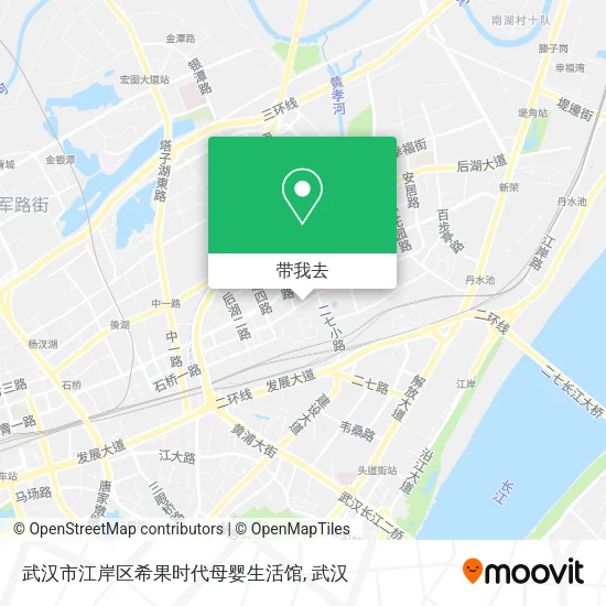 武汉市江岸区希果时代母婴生活馆地图