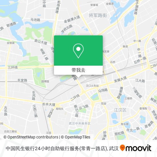 中国民生银行24小时自助银行服务(常青一路店)地图