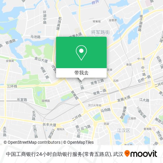 中国工商银行24小时自助银行服务(常青五路店)地图