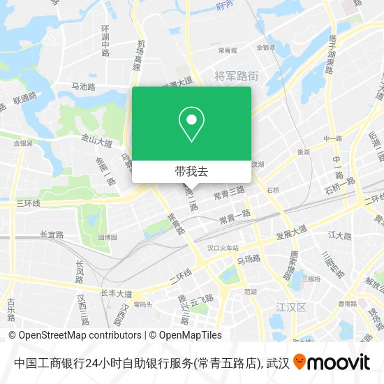中国工商银行24小时自助银行服务(常青五路店)地图
