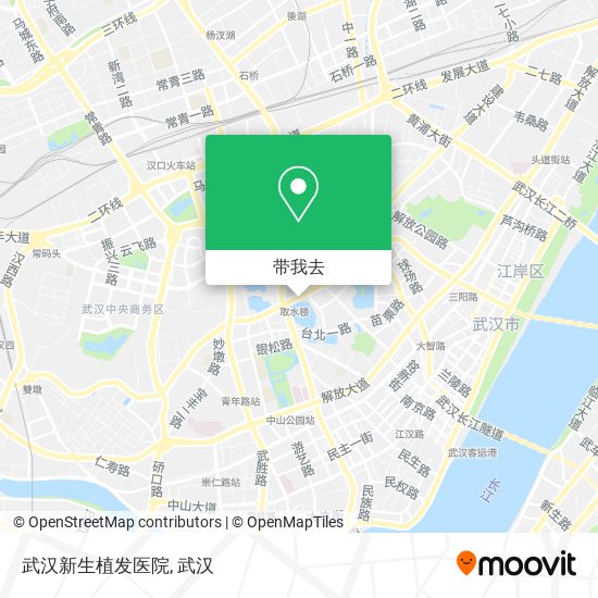 武汉新生植发医院地图
