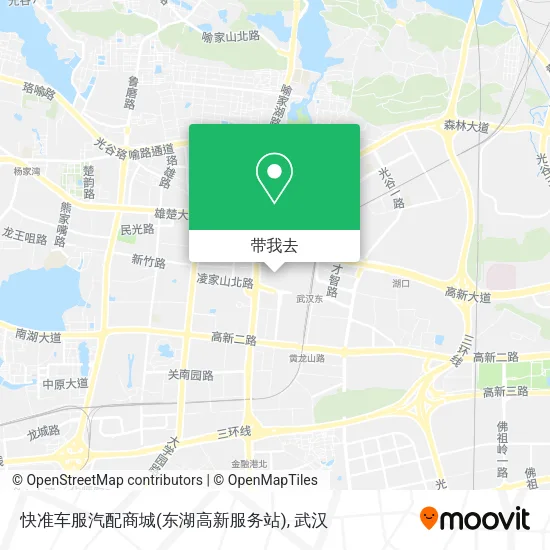 快准车服汽配商城(东湖高新服务站)地图