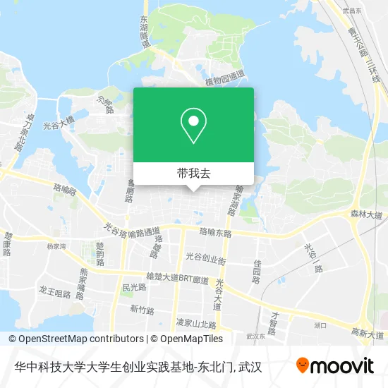 华中科技大学大学生创业实践基地-东北门地图