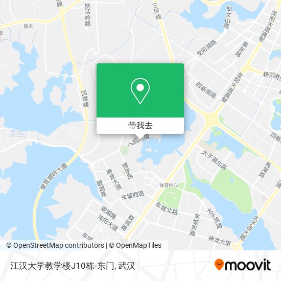 江汉大学教学楼J10栋-东门地图