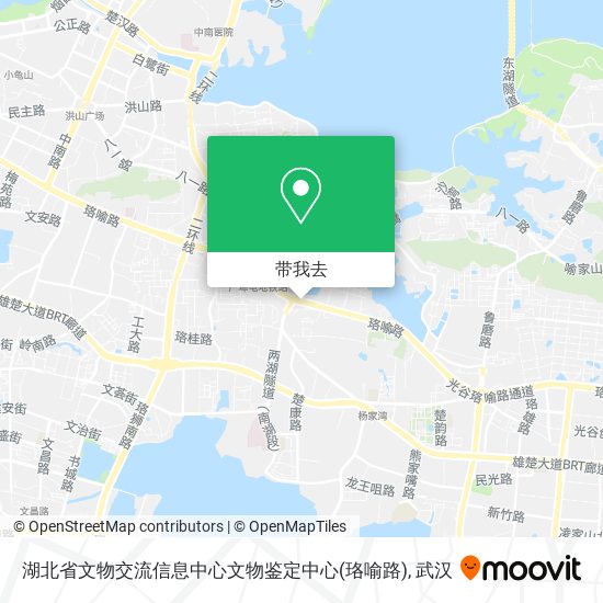 湖北省文物交流信息中心文物鉴定中心(珞喻路)地图