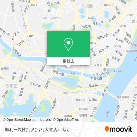 顺利一次性批发(沿河大道店)地图