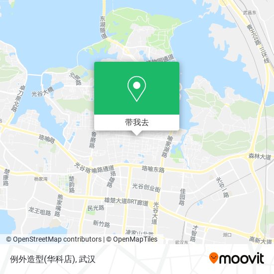 例外造型(华科店)地图