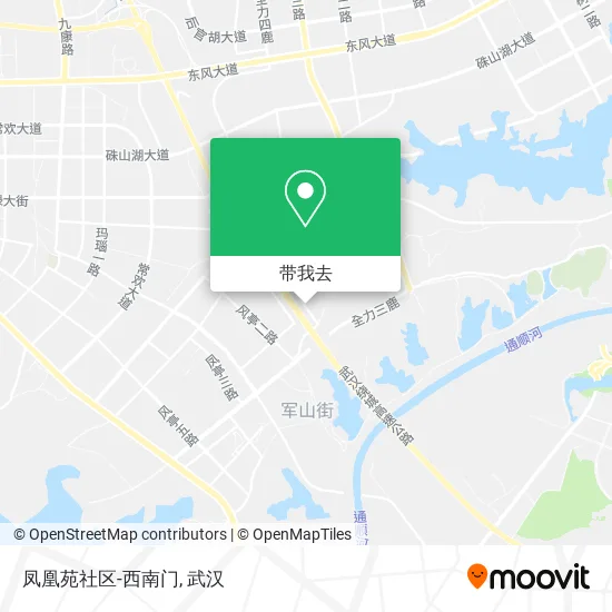 凤凰苑社区-西南门地图